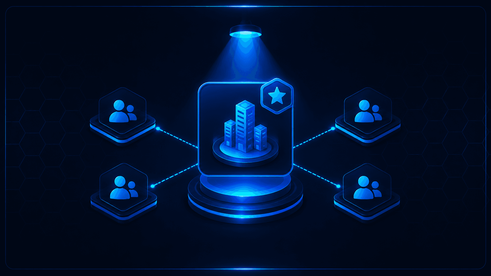 Campaign spotlight — a featured campaign highlighted under a spotlight and connected to its community